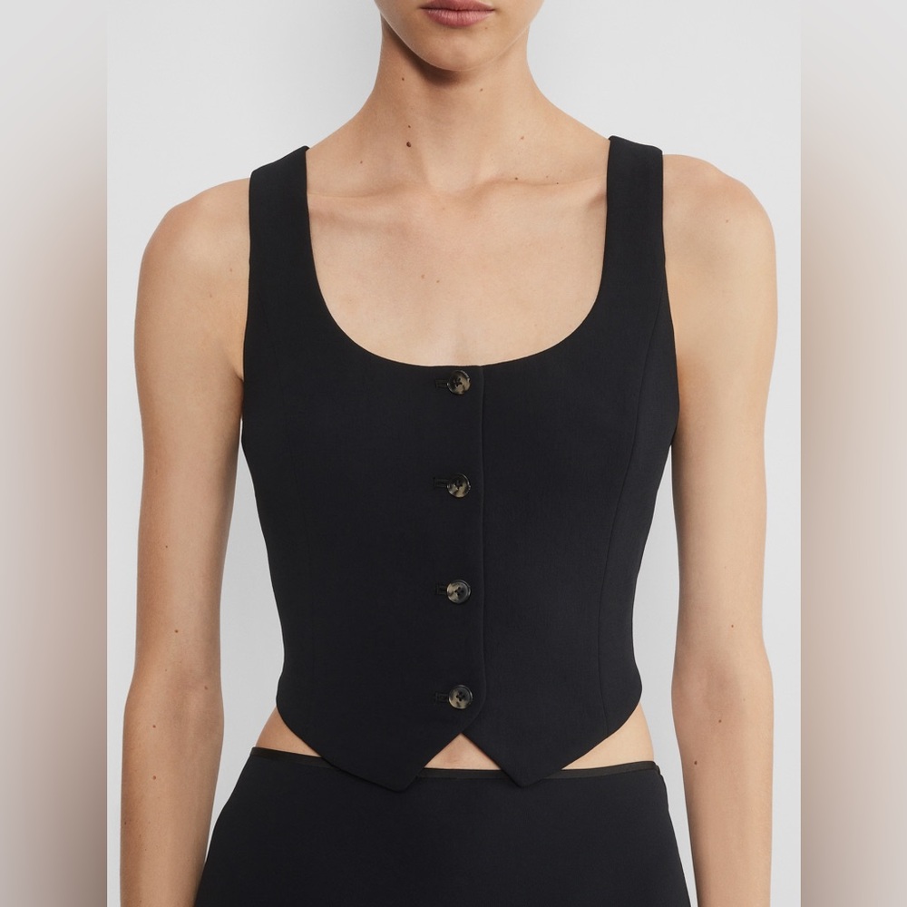 ARITZIA WILFRED ROCCO VEST IN BLACK 2